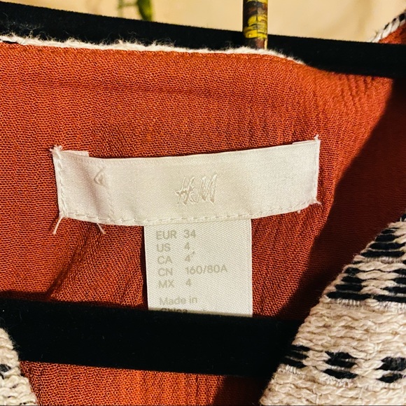 Bohemian Sunburnt Orange Pleated Boho Cardigan Tie Open Front - Picture 4 of 9
